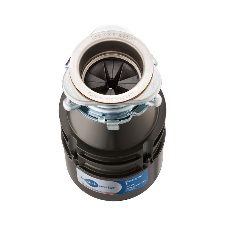 1/3 HP Black Continuous Feed Garbage Disposal