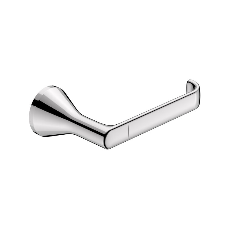 Polished Chrome Contemporary Wall Mounted Toilet Paper Holder
