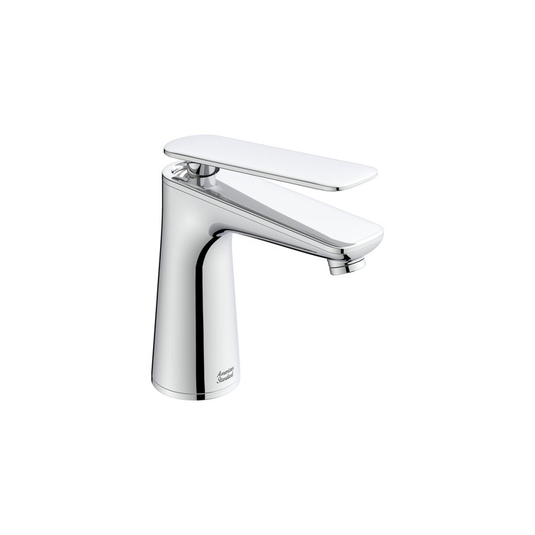 Polished Chrome Single-Handle Bathroom Faucet, 6.38-inch Height