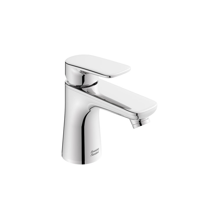 Chrome Petite Single-Handle Bathroom Faucet with Drain Assembly