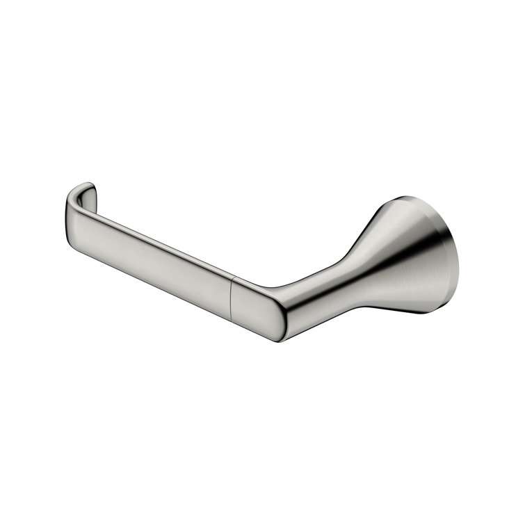 Brushed Nickel Modern Wall Mount Toilet Paper Holder