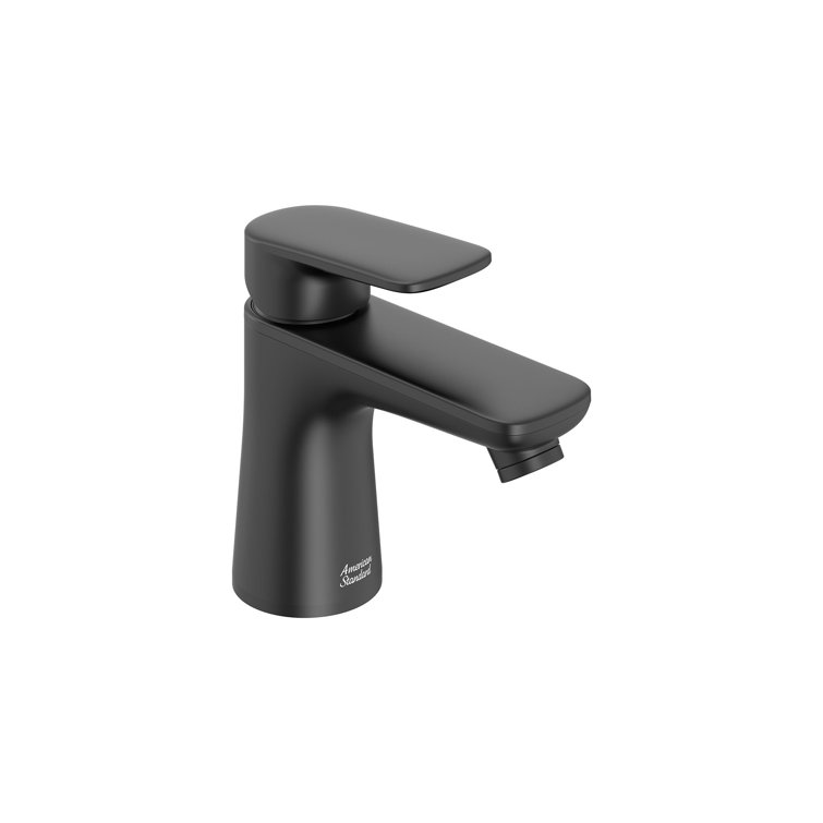 Petite Matte Black Metal Single-Handle Bathroom Faucet