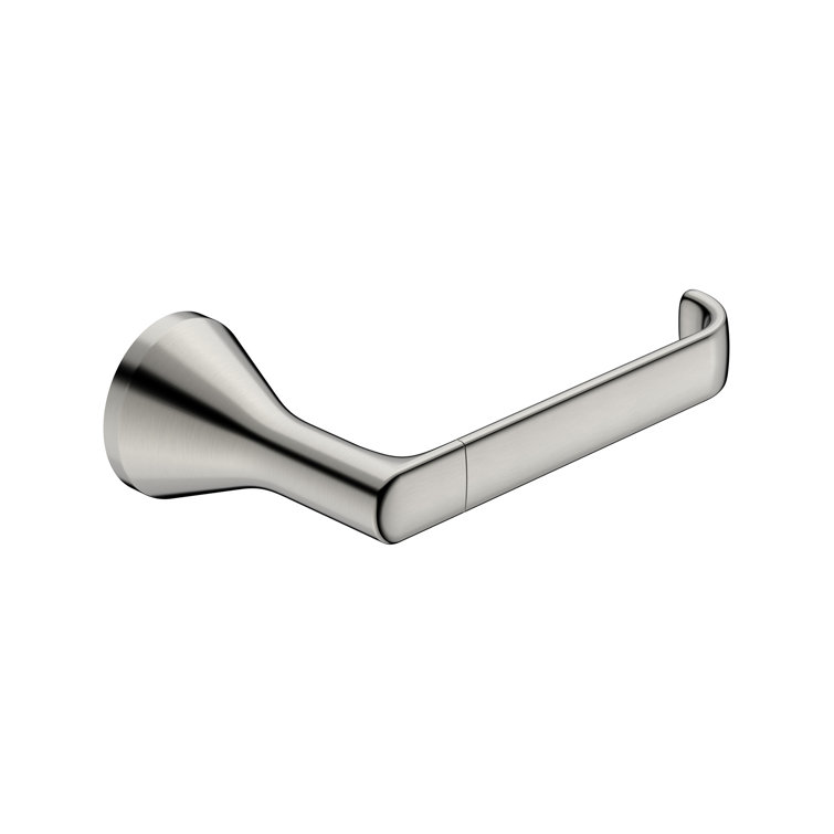 Brushed Nickel Modern Wall Mount Toilet Paper Holder