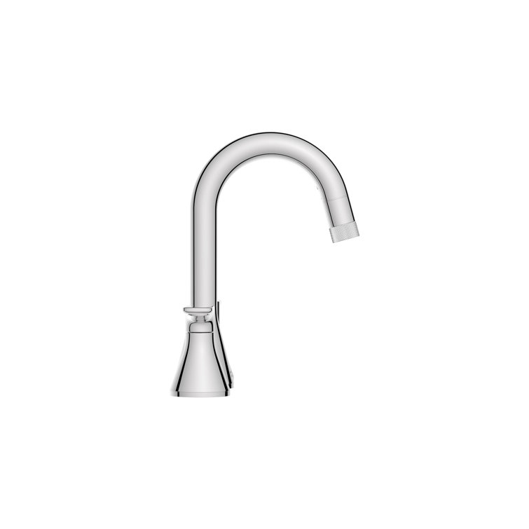 Polished Chrome High-Arc Widespread Bathroom Faucet