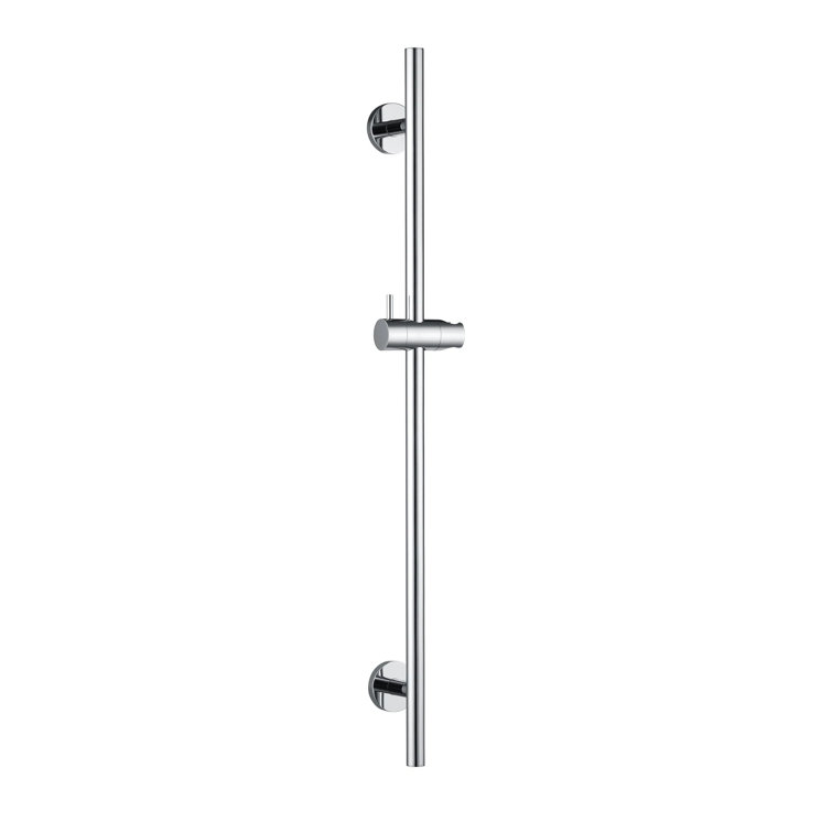 30-Inch Chrome Adjustable Slide Bar for Handheld Showerheads