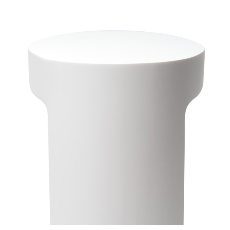 White Matte Solid Surface Resin Bathroom Shower Stool
