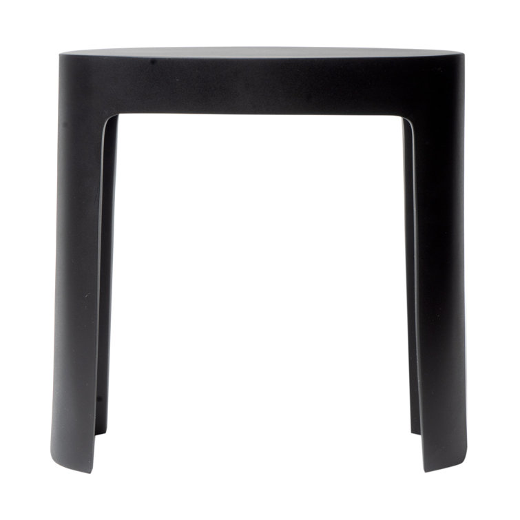 Black Matte Resin Bathroom Shower Bench