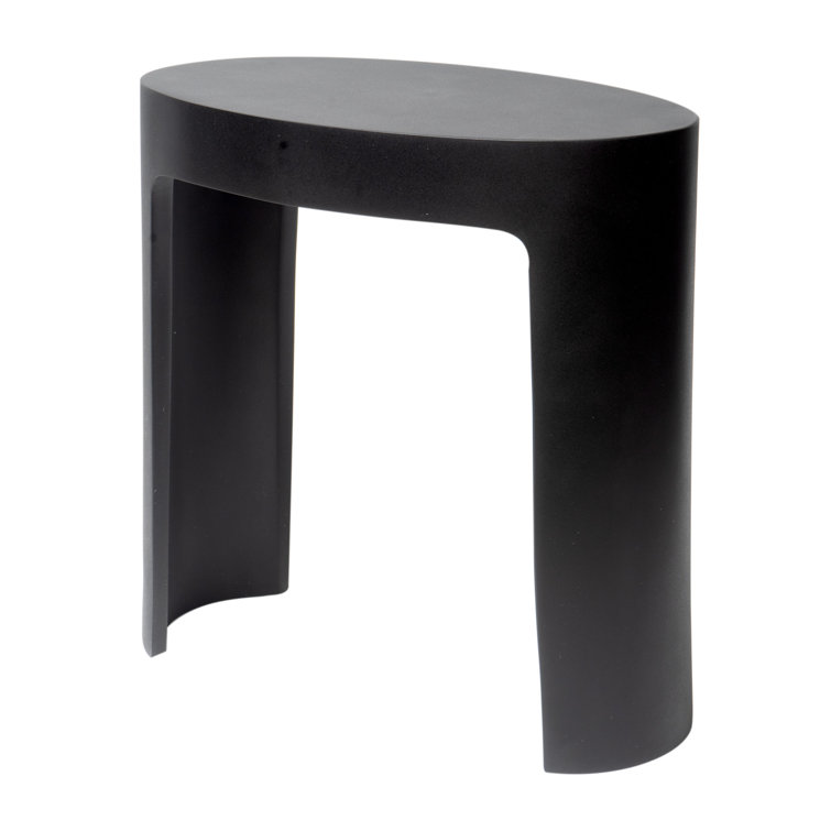 Black Matte Resin Bathroom Shower Bench