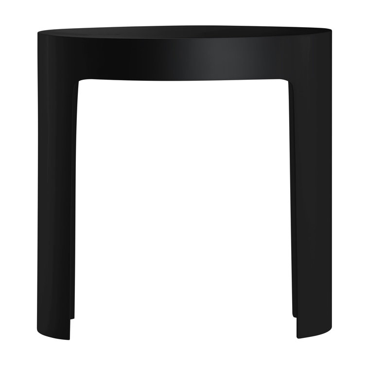 Black Matte Resin Bathroom Shower Bench