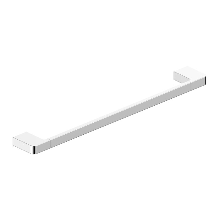 Cube 17.5" Polished Chrome Wall Mounted Towel Bar