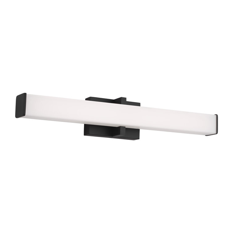 Ellis 24" Nightshade Black Acrylic LED Bath Bar