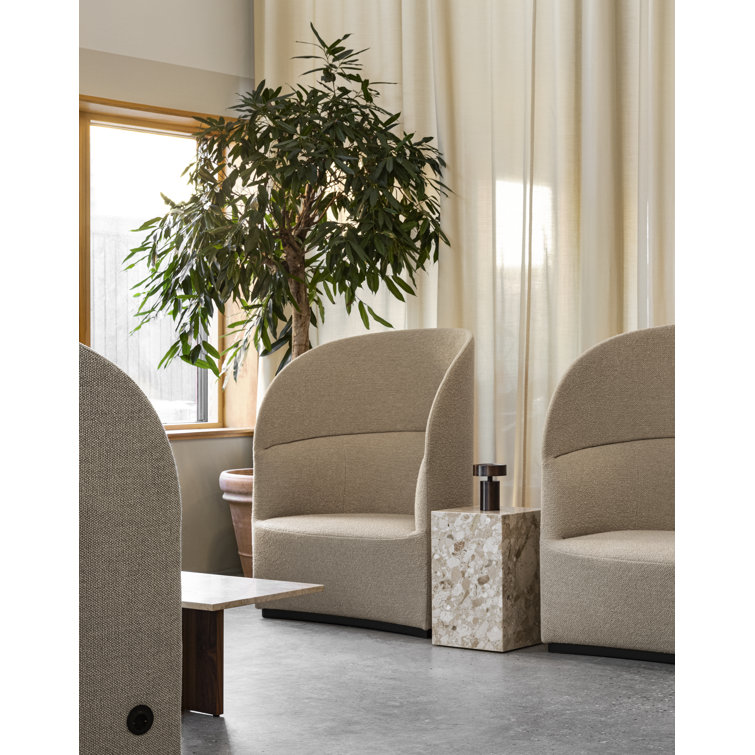 Kunis Breccia Marble Tall Rectangular End Table