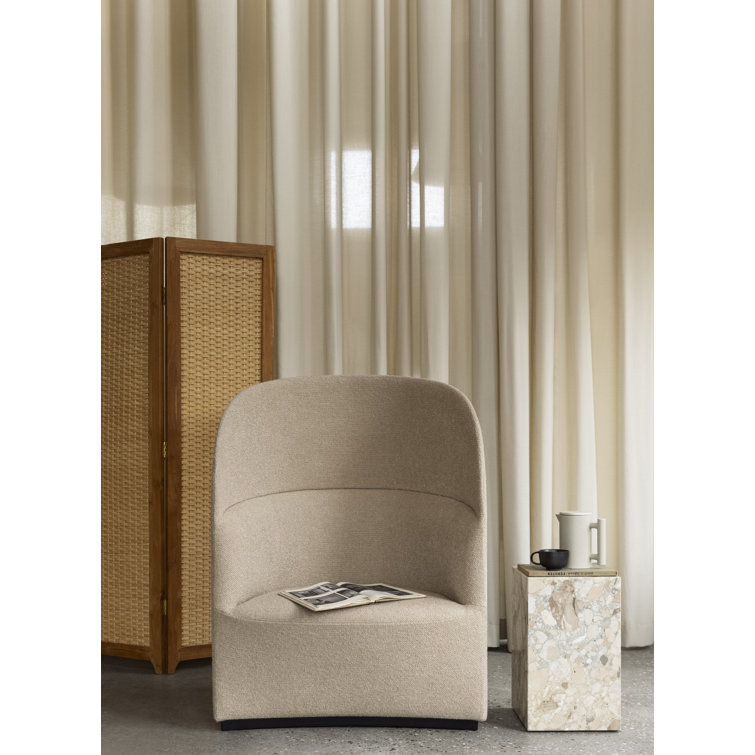 Kunis Breccia Marble Tall Rectangular End Table