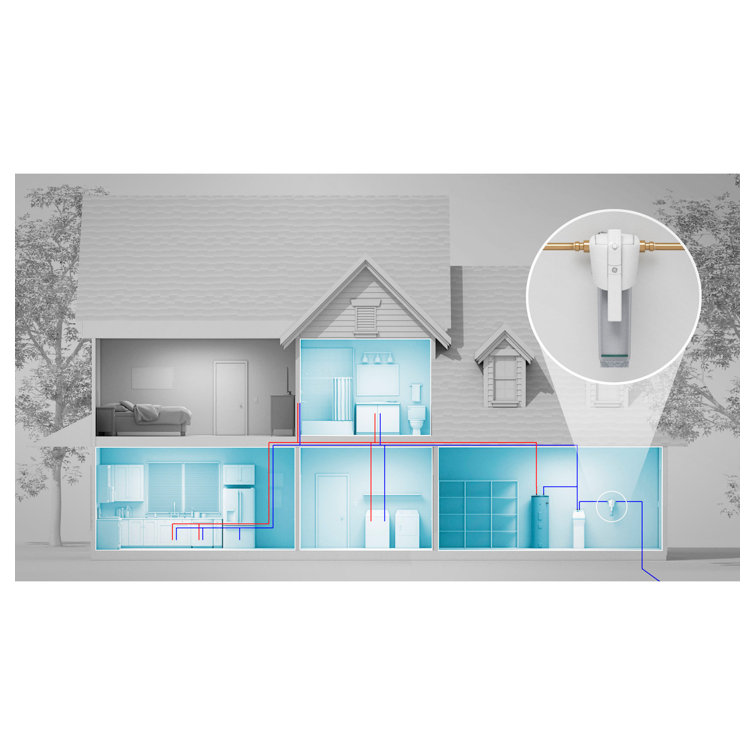 Smart Whole House Water Filtration System with Wi-Fi and Leak Detection
