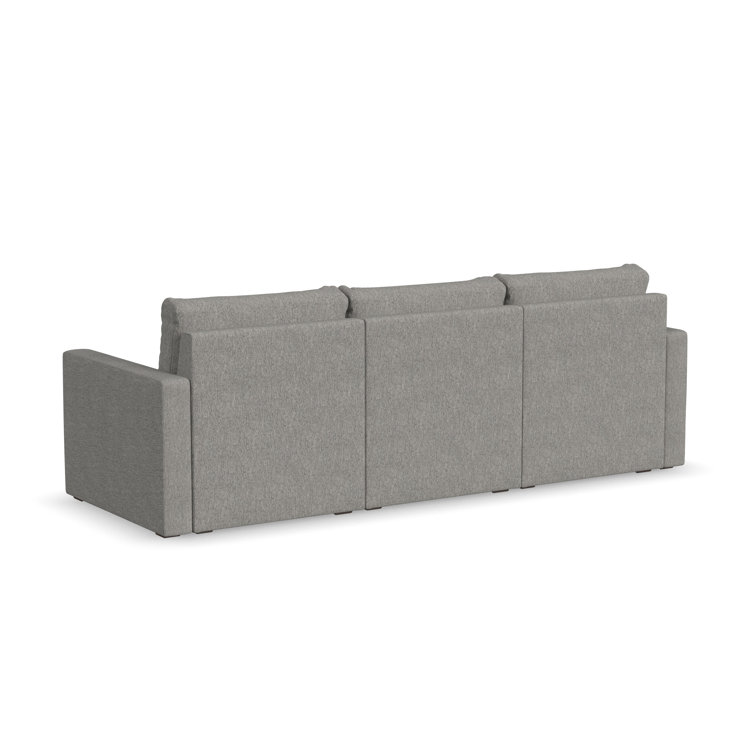 Pebble Dark Gray Fabric Lawson Sofa with Reversible Cushions