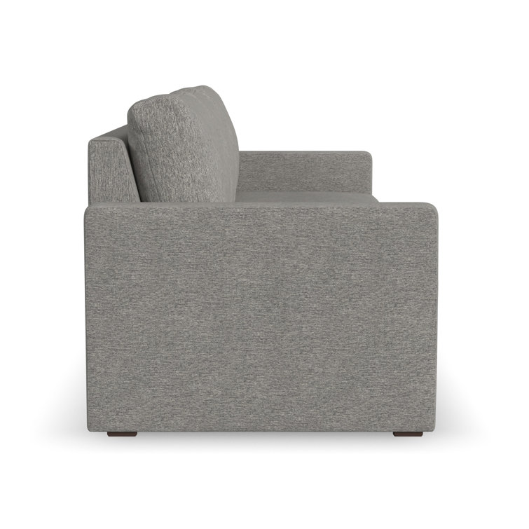 Pebble Dark Gray Fabric Lawson Sofa with Reversible Cushions