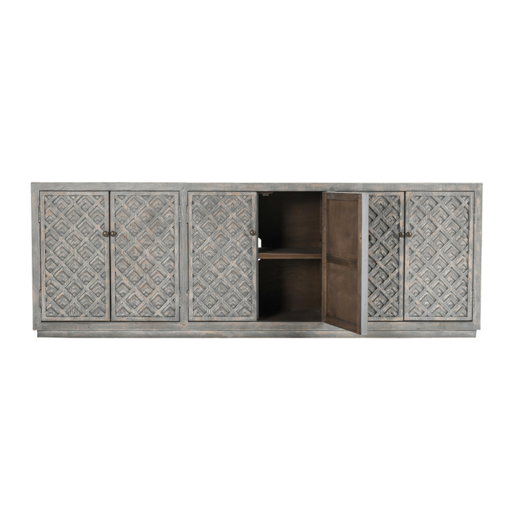 Jonas 103'' Antique Blue Reclaimed Pine Sideboard