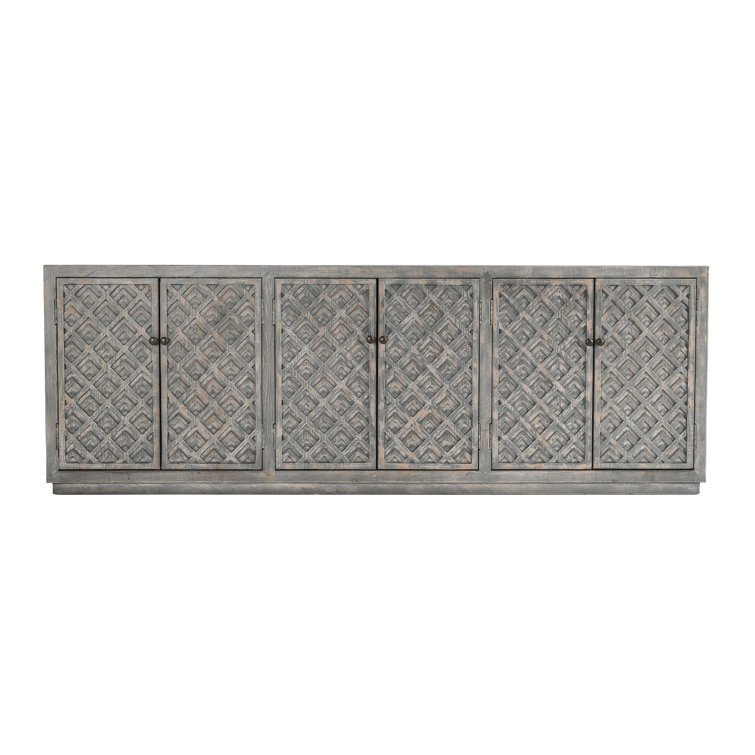 Jonas 103'' Antique Blue Reclaimed Pine Sideboard