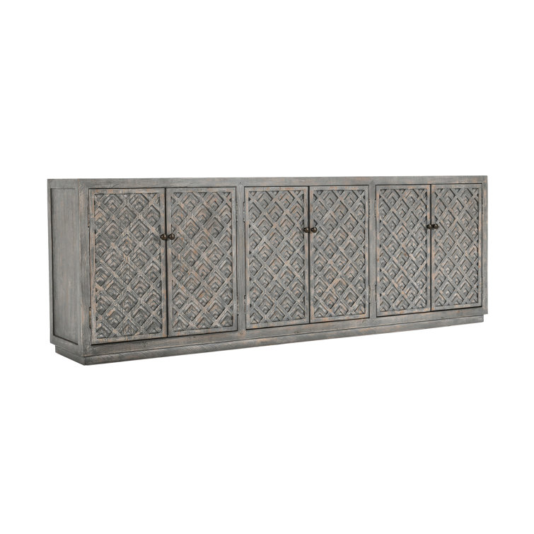 Jonas 103'' Antique Blue Reclaimed Pine Sideboard