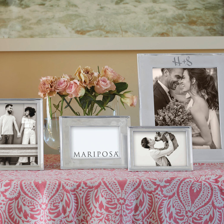 Mariposa Signature White 4x4 Recycled Aluminum Picture Frame