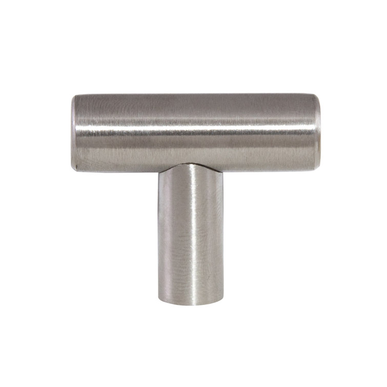 Stainless Steel T-Handle Cabinet Knob with Mounting Hardware