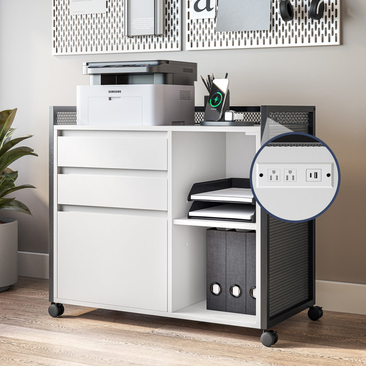 Chrispin 31.5'' Wide 3 -Drawer Mobile File Cabinet