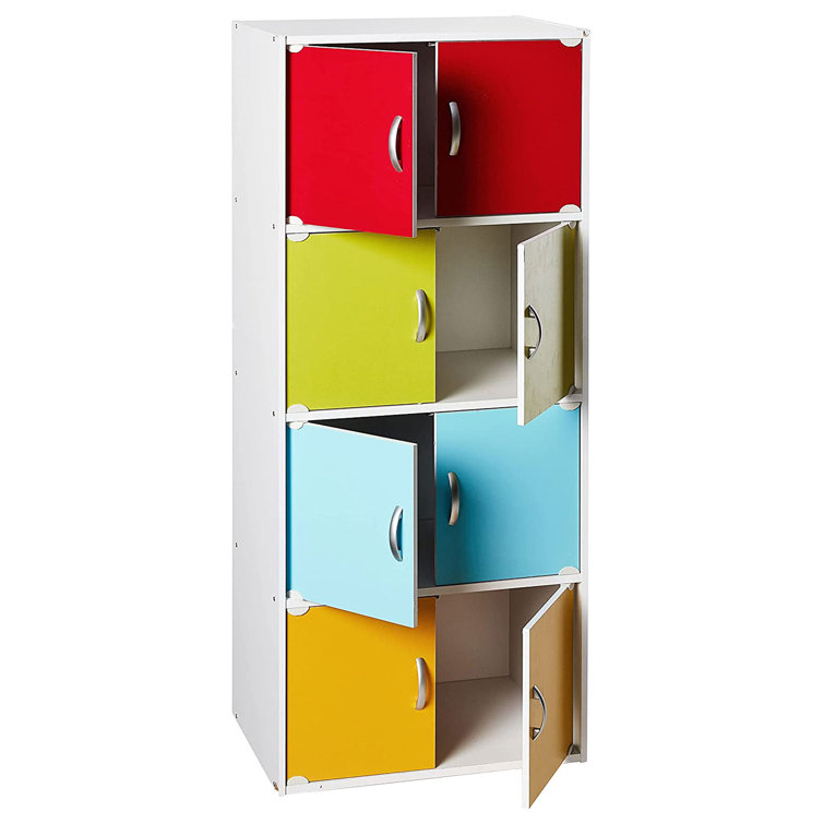 Rainbow 57'' Tall 8-Door Freestanding Storage Cabinet