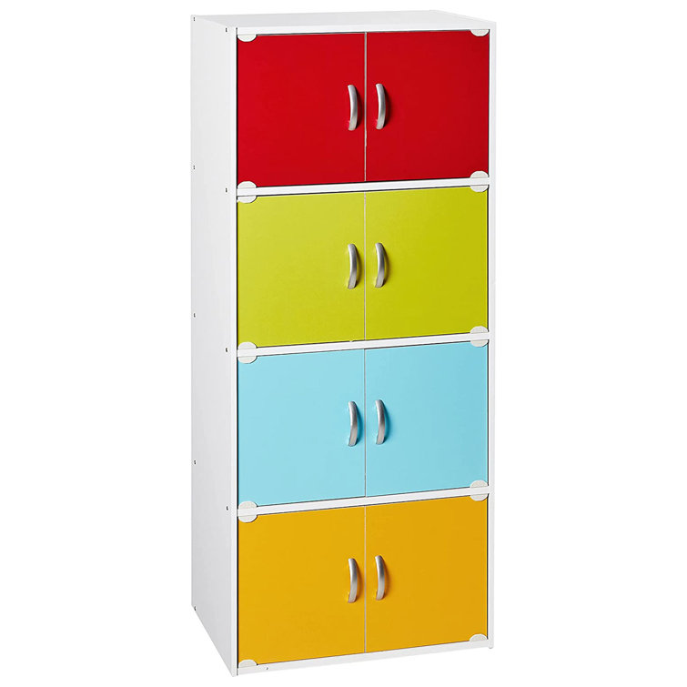 Rainbow 57'' Tall 8-Door Freestanding Storage Cabinet