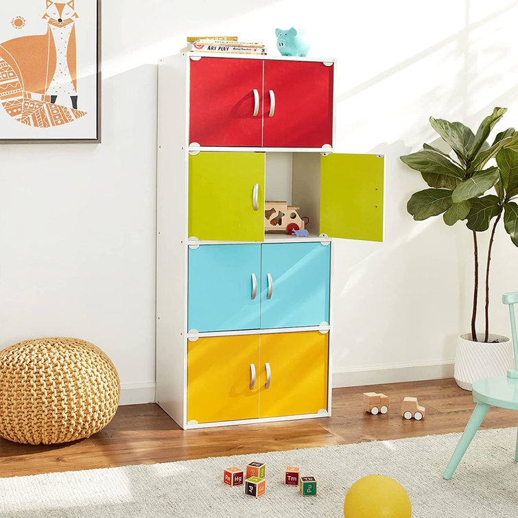 Rainbow 57'' Tall 8-Door Freestanding Storage Cabinet
