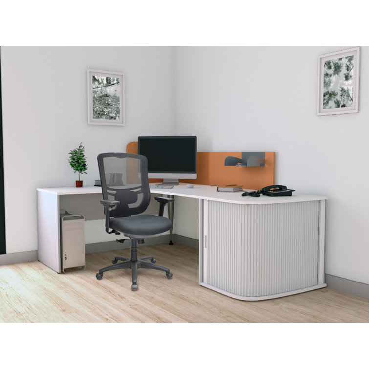ErgoComfort Sync-Tilt Adjustable Black Mesh Task Chair