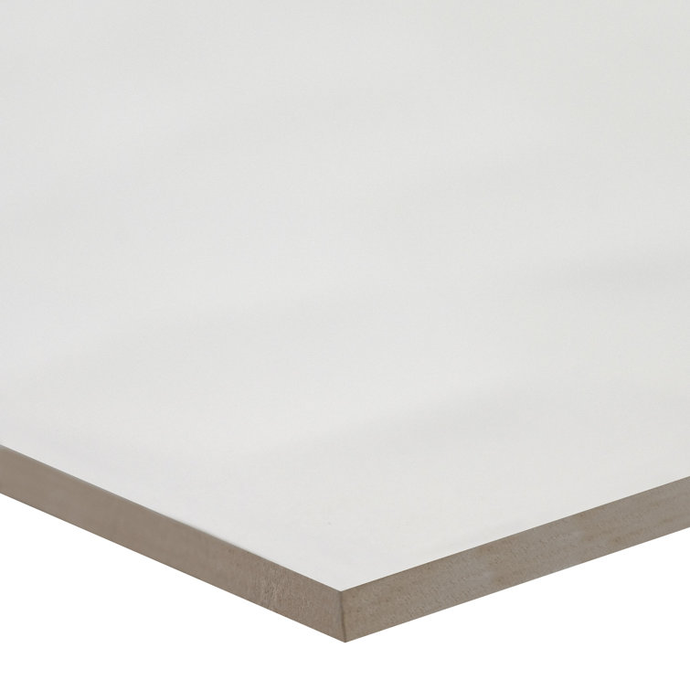 White 12'' x 24'' Ceramic Marble Look Wall Tile