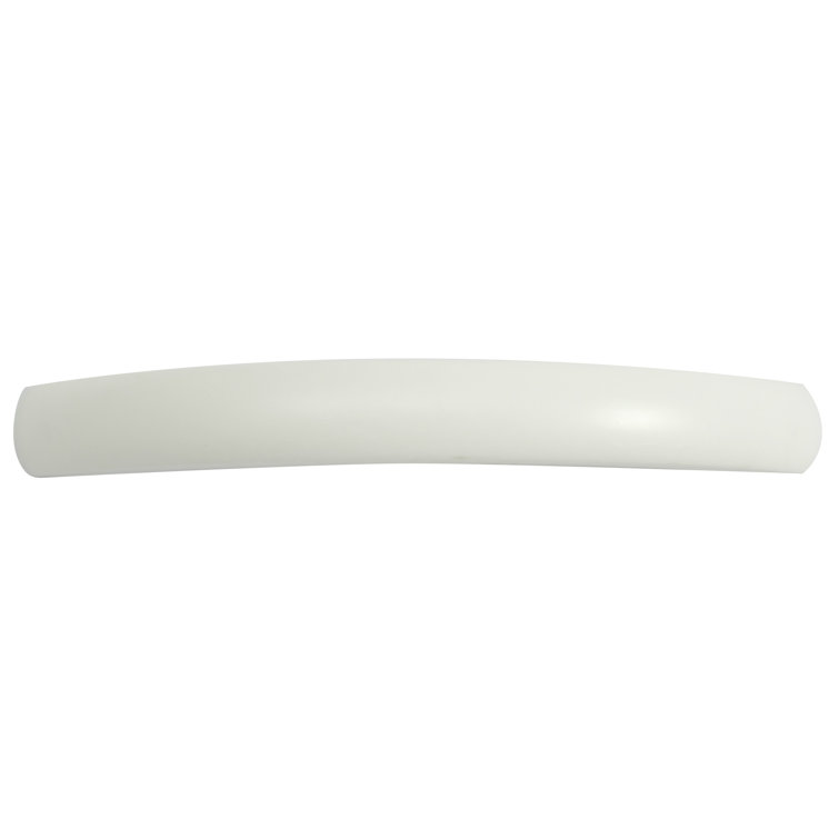 White Plastic Arch Cabinet Pull with Mounting Hardware