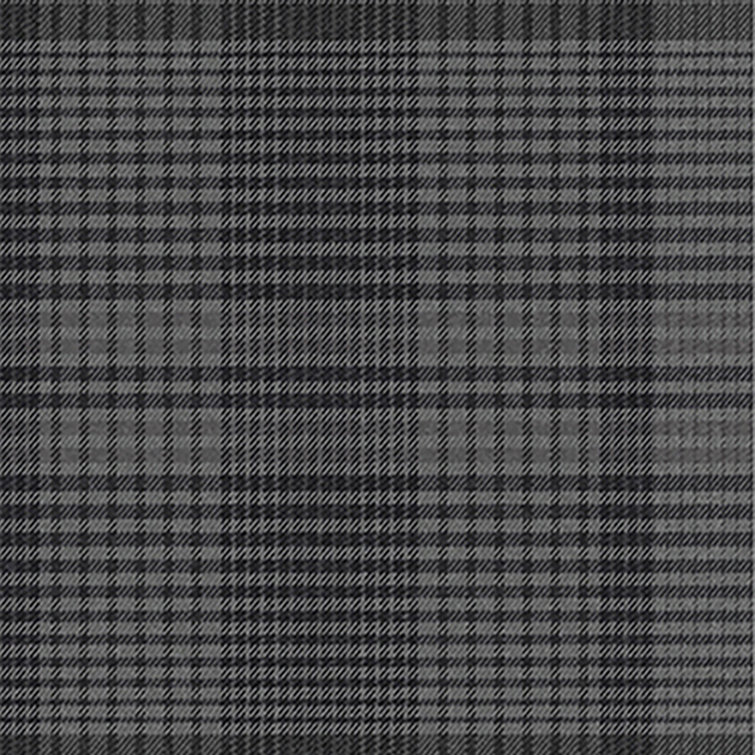 Heritage Charcoal Grey and Black Plaid Wallpaper Roll