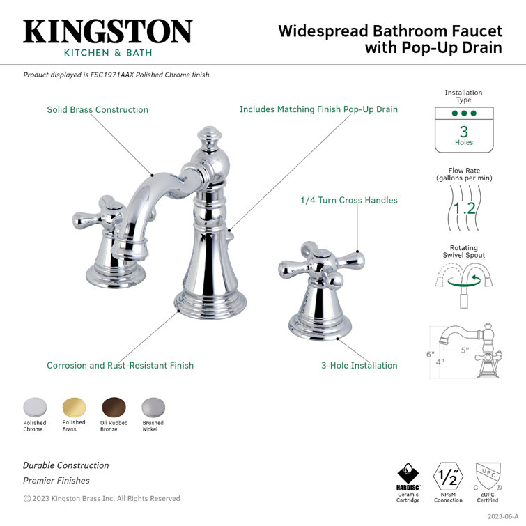 Regal Victorian-Inspired Oil Rubbed Bronze Widespread Bathroom Faucet