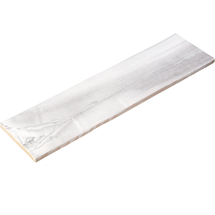 Vega 3" x 6" Beveled Glass Metal Look Subway Wall Tile