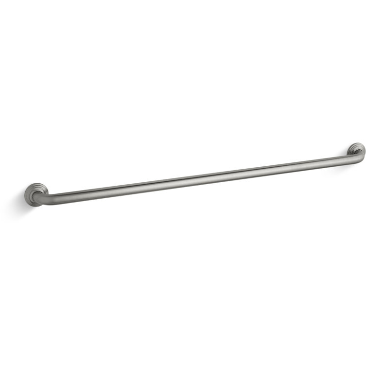 42" Vibrant Brushed Nickel Metal Bathroom Grab Bar