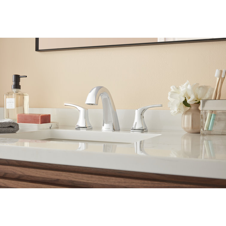 Vaughn Chrome Widespread Bathroom Faucet with Drain Assembly