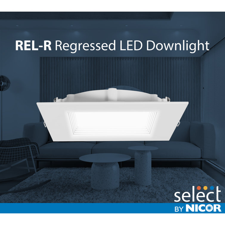 6'' White Selectable Color Temperature Dimmable LED Recessed Lighting Kit