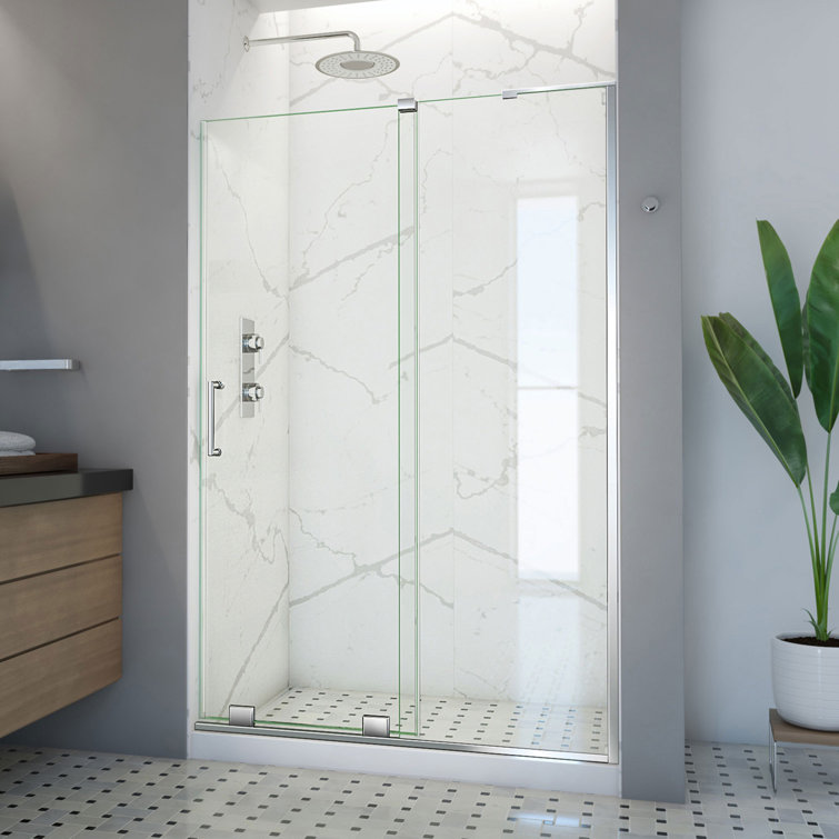 Mirage-X 60-Inch Frameless Clear Glass Sliding Shower Door