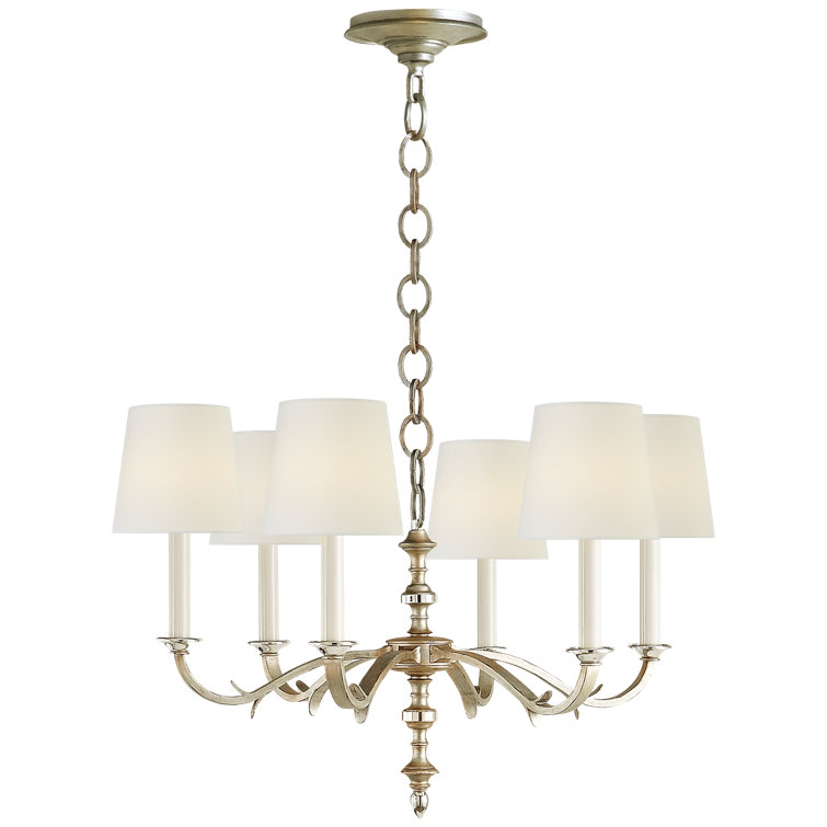 Channing 18.5'' Brass and Crystal Plug-in Candle Chandelier