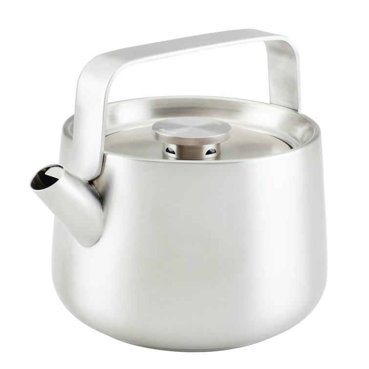 1.9 Quart Silver Stainless Steel Whistling Kettle
