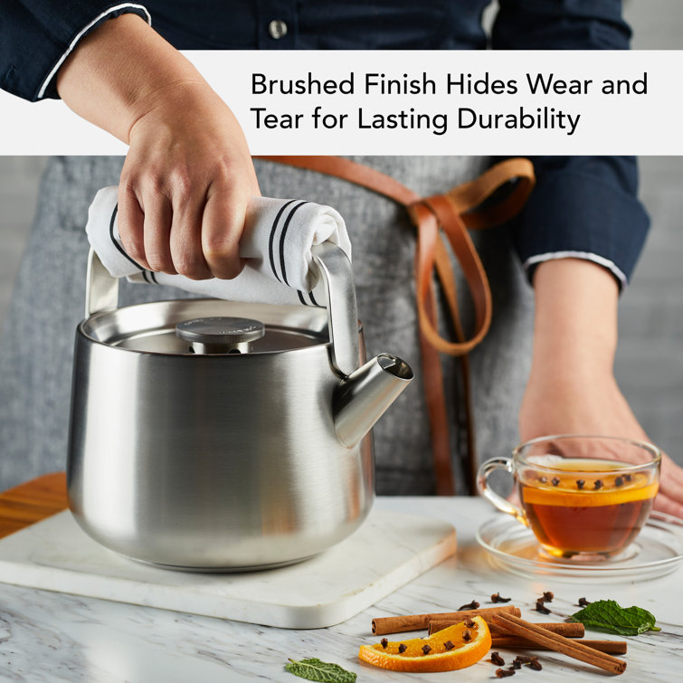 1.9 Quart Silver Stainless Steel Whistling Kettle