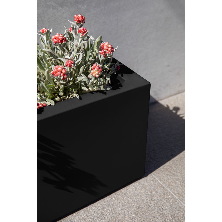 Black 36'' Recycled Plastic Window Box Planter