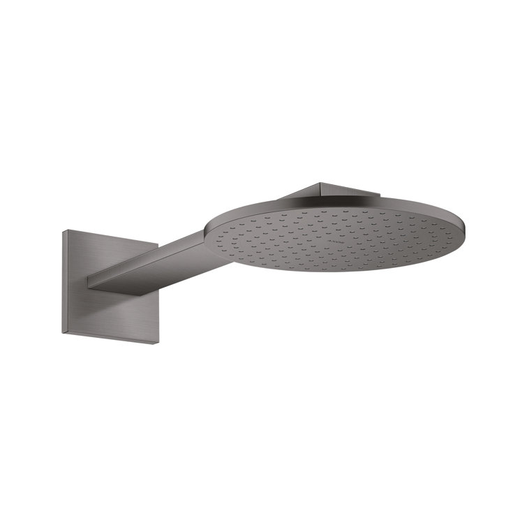 Brushed Black Chrome Wall Mounted Rain Shower Head