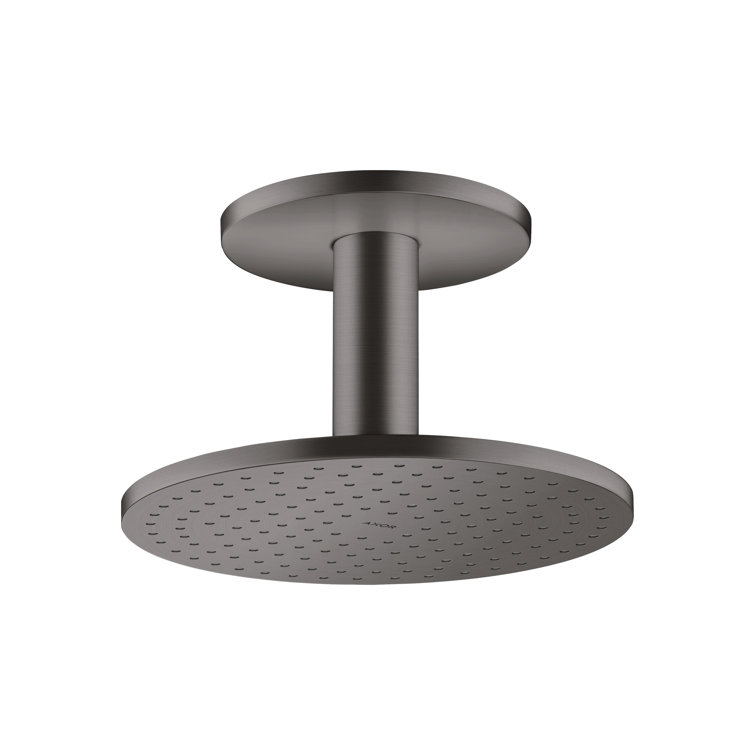 Brushed Black Chrome Ceiling Mounted Rain Shower Head