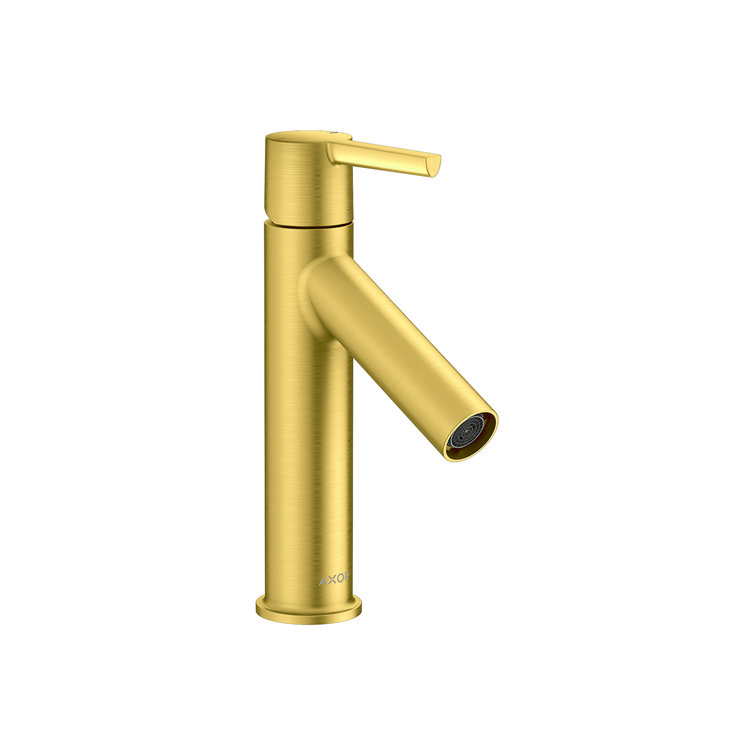 Brushed Gold Optic Single-Hole Bathroom Faucet