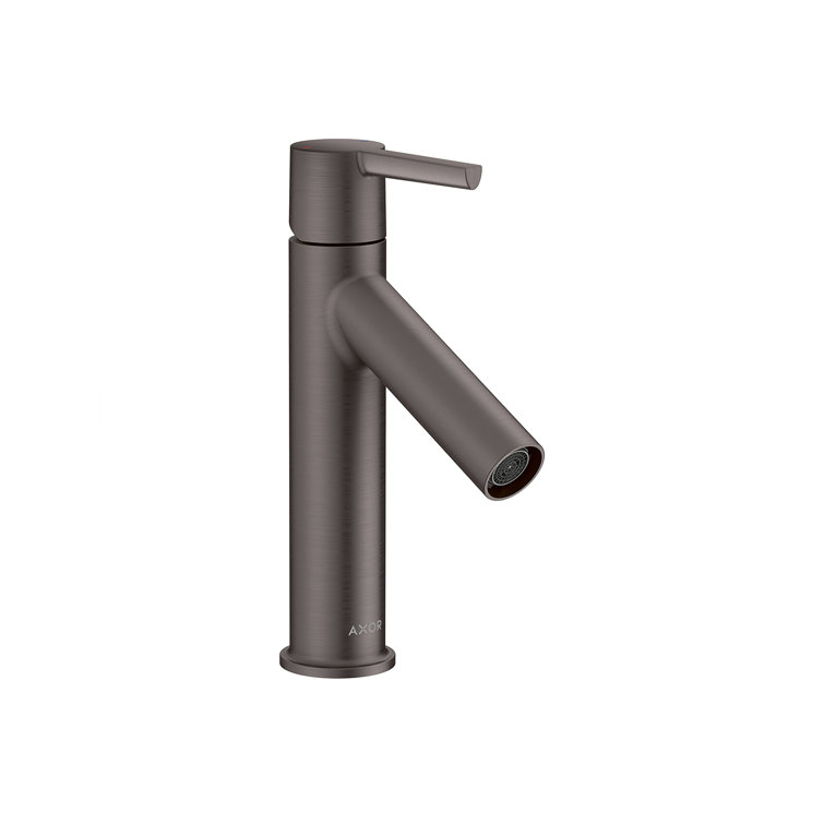 Brushed Black Chrome Single-Hole Bathroom Faucet