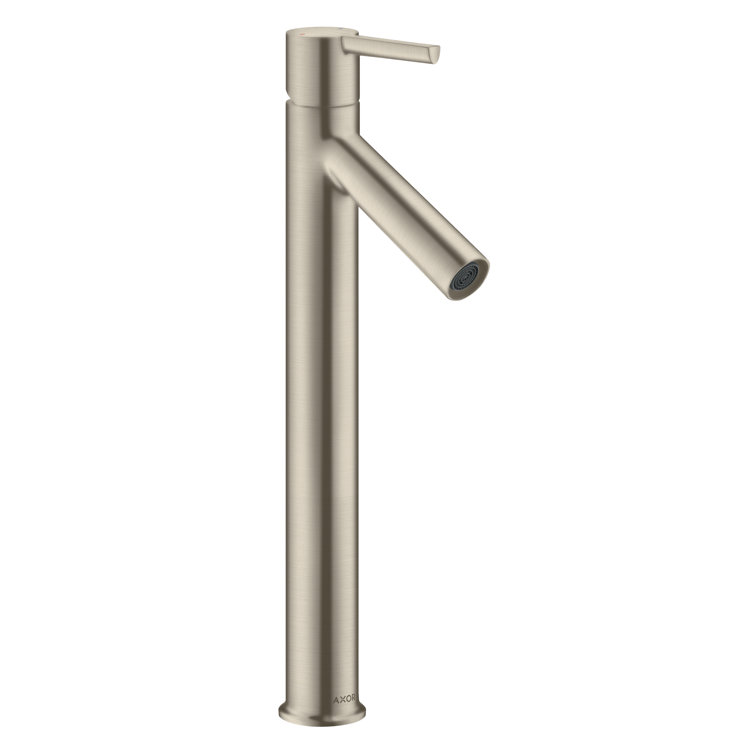 Brushed Nickel Modern Single Hole Vessel Faucet