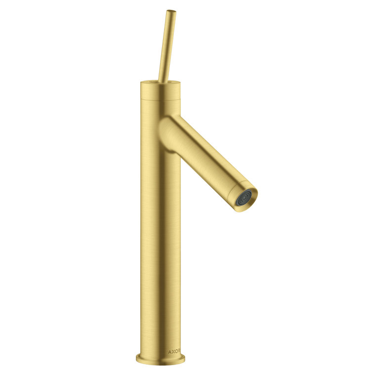 Brushed Gold Optic Single-Hole Bathroom Faucet with Joystick Control