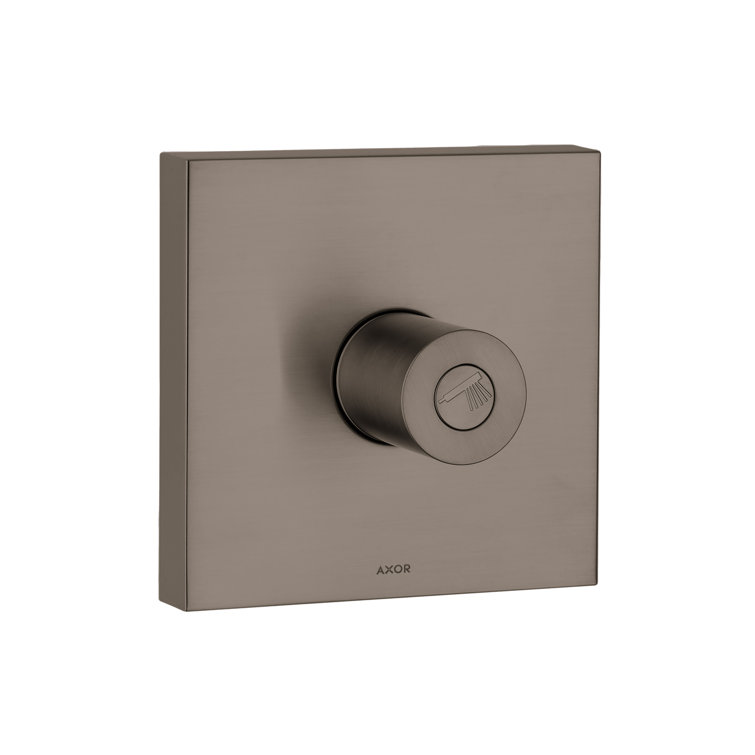 AXOR 5-inch Brushed Black Chrome Volume Control Trim